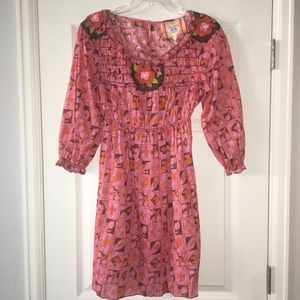 $118 New NWT Chelsea & Violet Pink Babydoll Dress Y2K